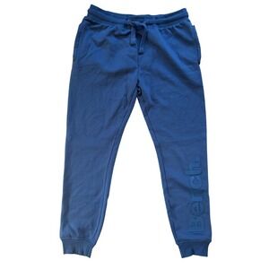 Bench Mens Joggers Sweatpants Dark Grey Blue Tonal Logo Size M Athleisure